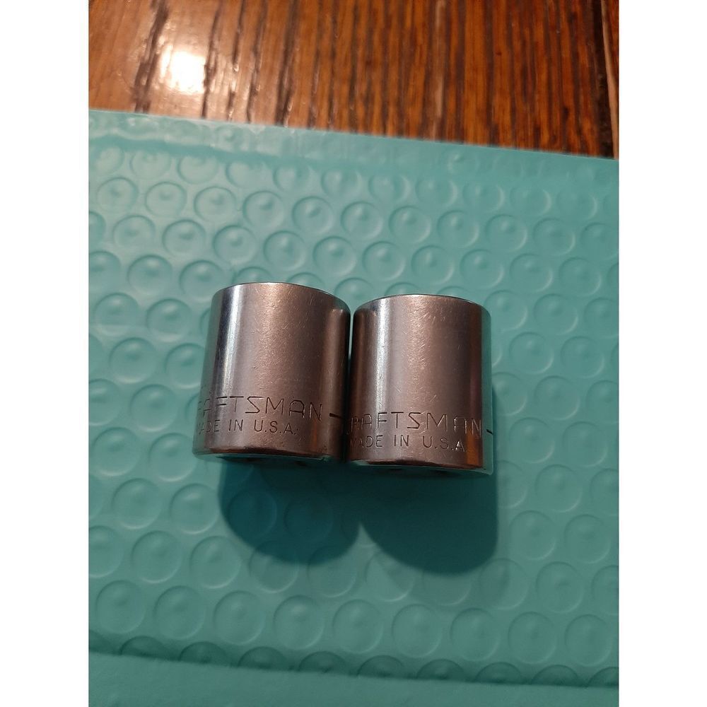 Vintage Craftsman Lot 2 3/4" 6 and 12 Point 3/8" Drive Sockets
